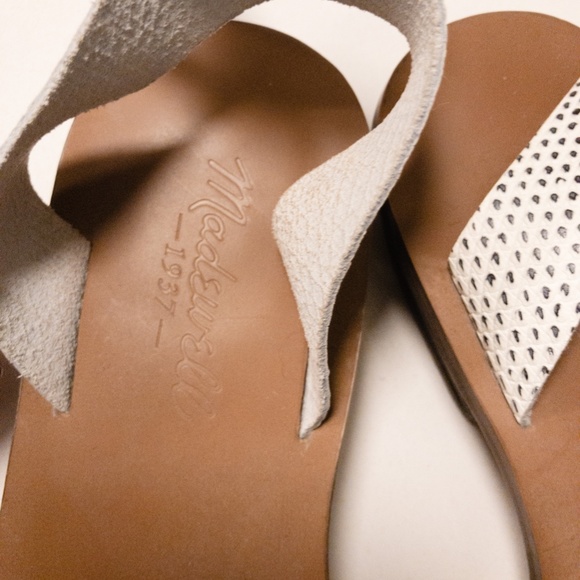 Madewell Veronique Sandal Snake Spot Ankle Strap - Size 6 - Picture 3 of 4